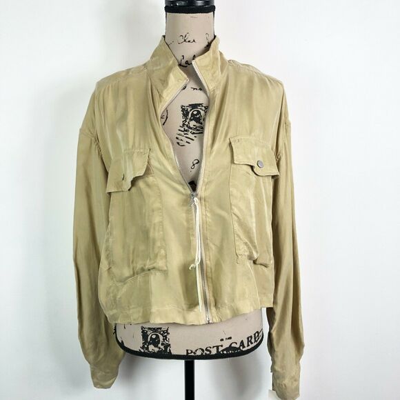 BLANKNYC NWT Women's Crop Utility Tan Jacket Size S - Picture 2 of 6